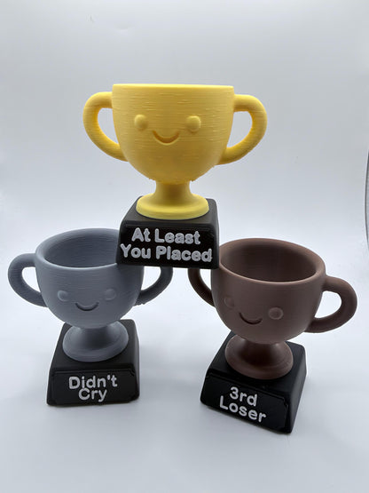Funny Custom Trophy Award – 3D Printed Personalized Mini Trophy Cup, Gag Gift, Funny Desk Decor, Coworker Gift