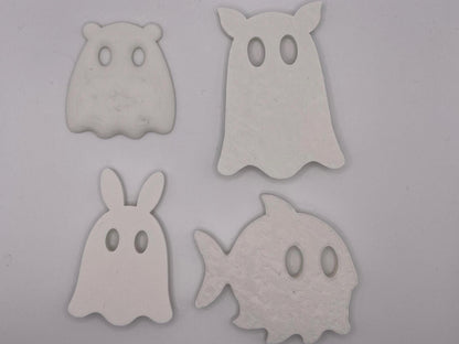Ghost Animal Fridge Magnets | Spooky Halloween Decor Set