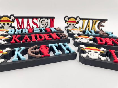 Custom Pirate-Inspired Name Plate | Personalized Desk Sign