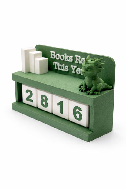 3D Printed Books Read Tracker | Reading Goal Counter