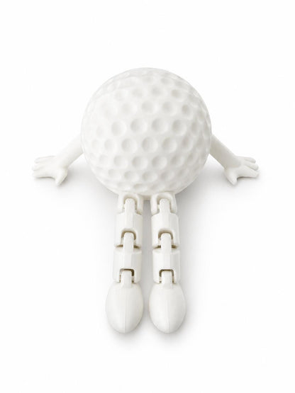 Articulated Golf Ball Buddy, 3D Printed Desk Toy for Lovers
