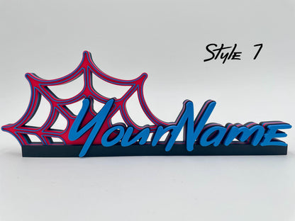 Custom Superhero Name Plate | Personalized Kids Room Decor