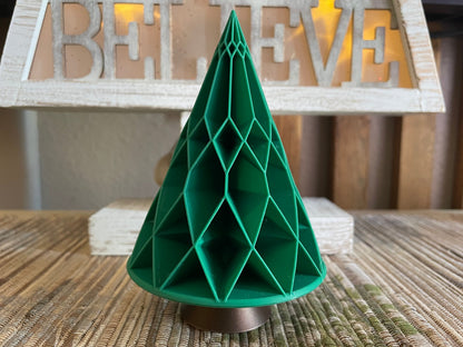Set of 5 3D Printed Christmas Trees | Eco-Friendly Holiday Decor