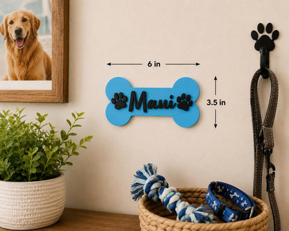 Custom Dog Bone Name Sign | Personalized Puppy Wall Decor