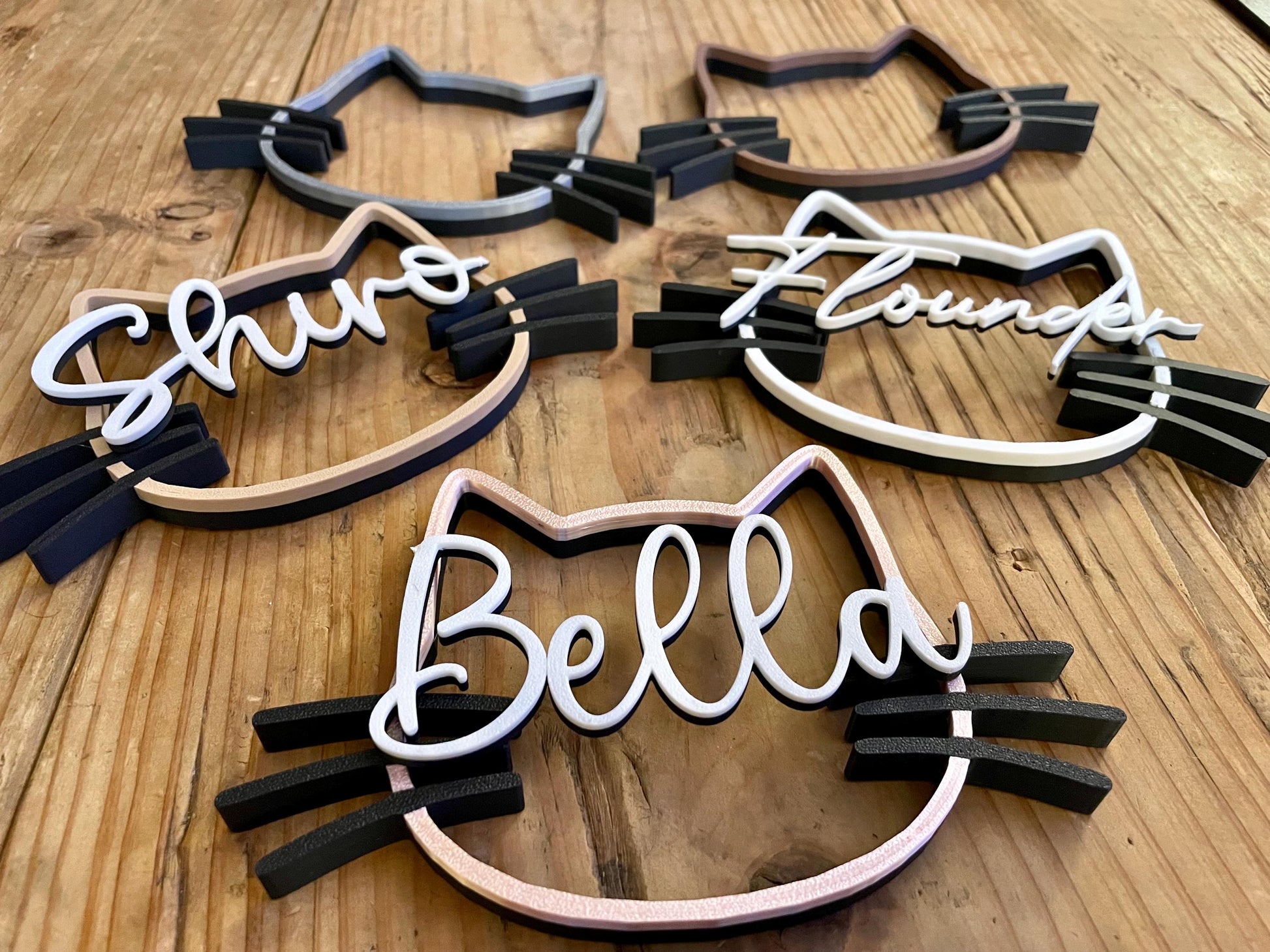 Personalized Cat Name Sign, Food & Wall Decor