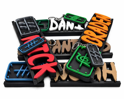 Custom Ninja Anime Name Plate | Personalized Desk Decor