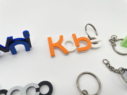 Custom 3D Printed Name Keychain | Backpack Tag
