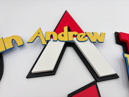 Custom 3D Anime Nameplate | Kids Gamer Room Door Sign