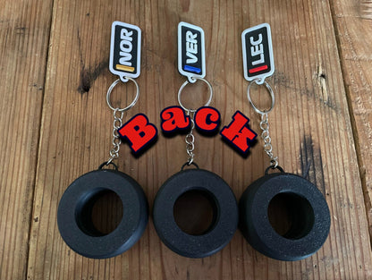 Personalized Racing Keychain | Custom Name F1 Fan Gift