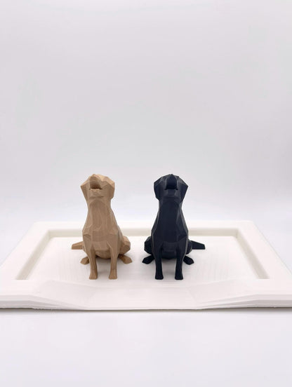 Couple Dog Ring Holder Set | His & Hers Engagement Gift