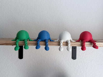 Articulated Volleyball Buddy, 3D Printed Volleyball Desk Toy, Volleyball Gift, Coach Gift, Team Gift, Sports Desk Decor