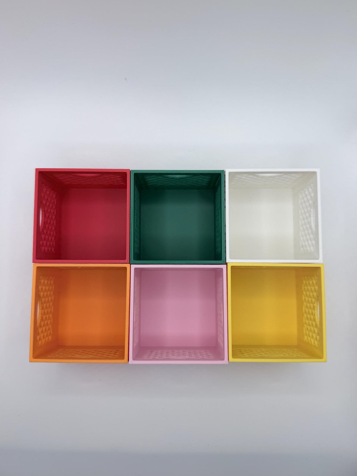 Mini Milk Crate Organizer | 3D Printed Stackable Storage Bin, Desk Organizer, Cute Plastic Crate, Teacher Gift, Dorm Decor