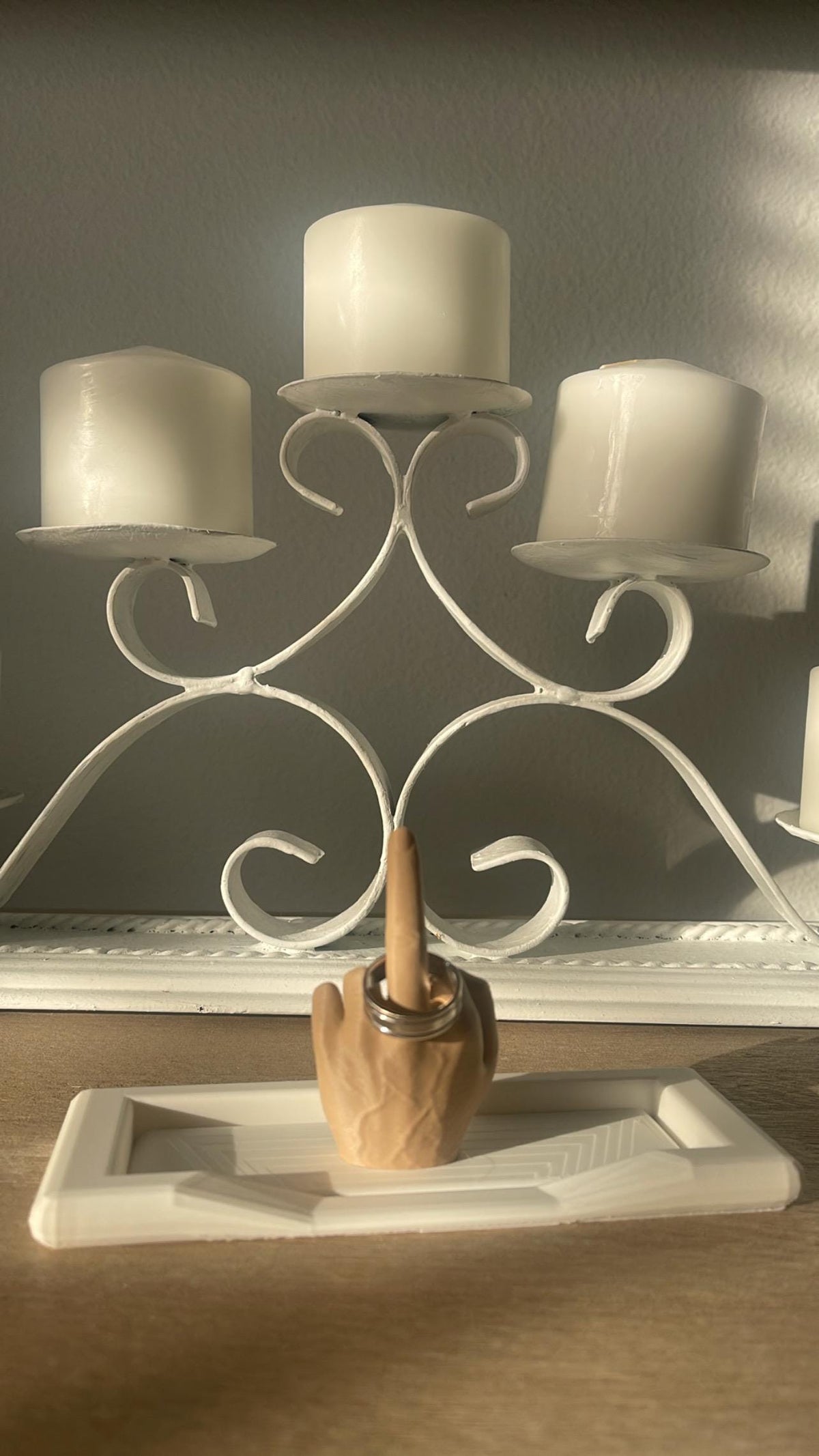 Middle Finger Ring Holder | Funny Gag Gift Jewelry Dish
