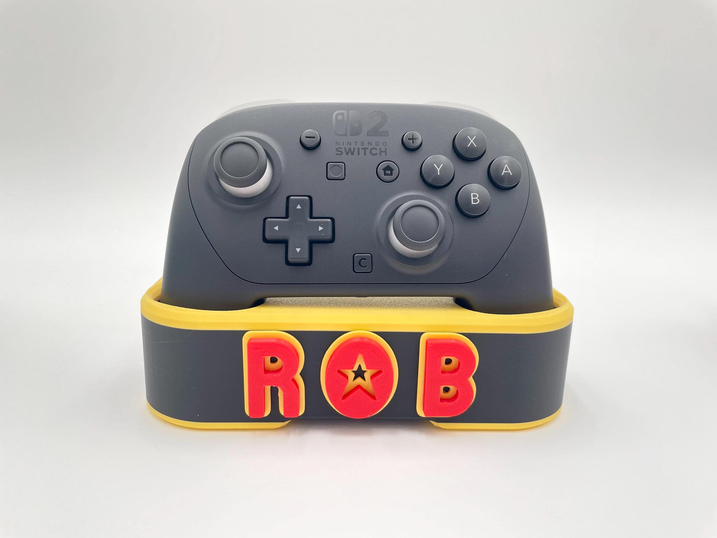 Personalized Switch 2 Pro Controller Stand | Custom Gamer Tag Display