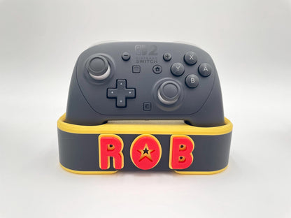 Personalized Switch 2 Pro Controller Stand | Custom Gamer Tag Display
