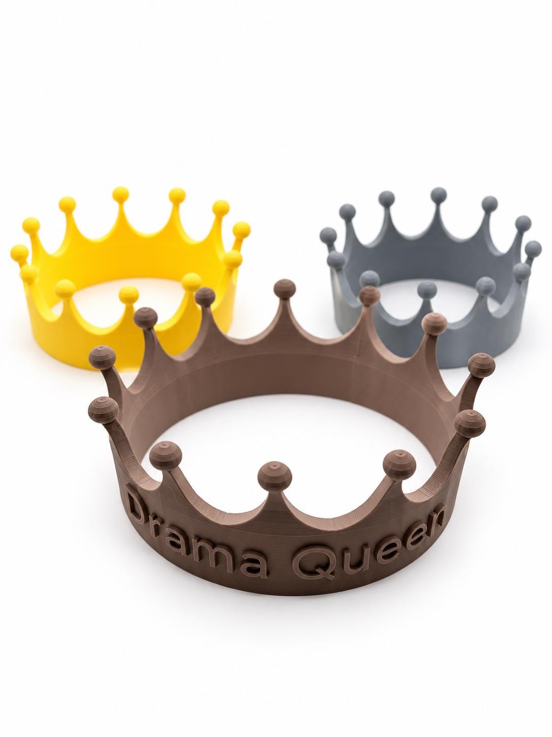 Funny 3D Printed Crown – Drama Queen, Last Place Legend, Novelty Party Crown, Gag Gift, Birthday Crown, Funny Awards, 3 Sizes