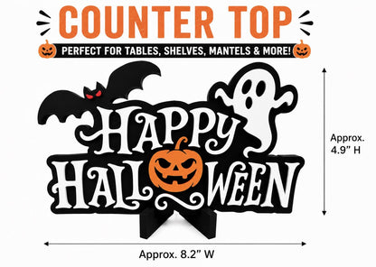 Happy Halloween Sign | 3D Printed Table Sign or Magnet