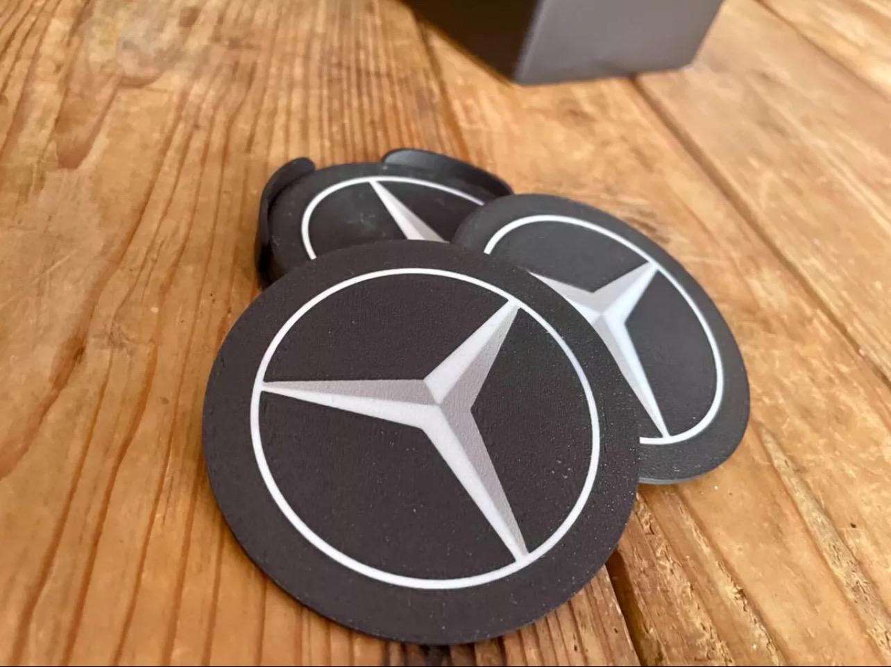 Mercedes Coaster Set of 5 w/ Free Holder