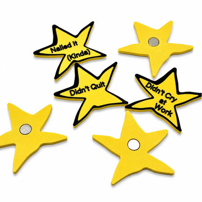 Funny Gold Star Magnet, Sarcastic Fridge Magnet, Funny Coworker Gift, Adulting Award, Office Humor, 3D Printed Magnet