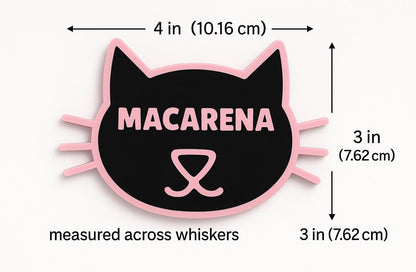 Personalized Cat Name Sign | Custom Cat Wall Decor | Kitty Name Plaque | Cat Room Decor | Pet Name Sign | Cat Lover Gift | Cat Memorial