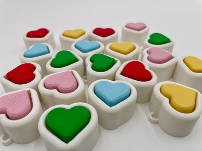 Heart Fidget Clicker Keychain | Kids Party Favor