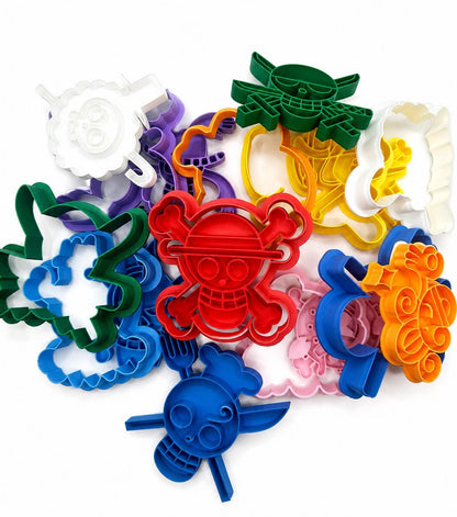 Pirate Theme Cookie Cutter Set | Anime Baking Molds