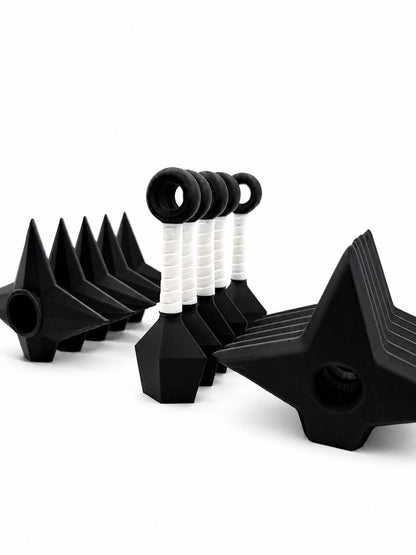 Ninja Shuriken & Kunai Fridge Magnet Set | Anime Gift