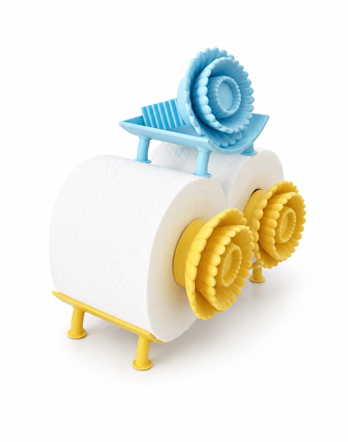 3D Printed Floral Toilet Paper Holder: Whimsical Bathroom Decor