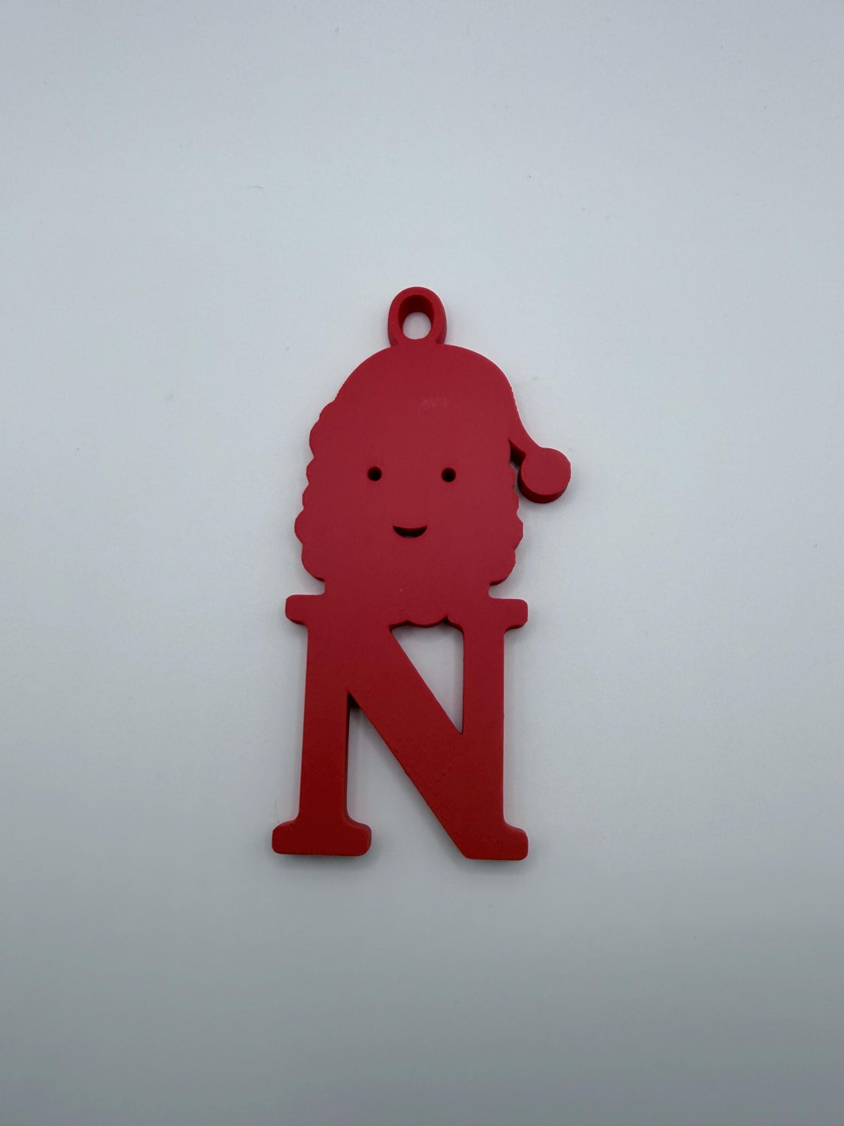 Personalized Christmas Initial Ornament, 3D Printed Character Letter Ornament, Custom Family Name Gift, Santa Reindeer Elf Tree Decoration