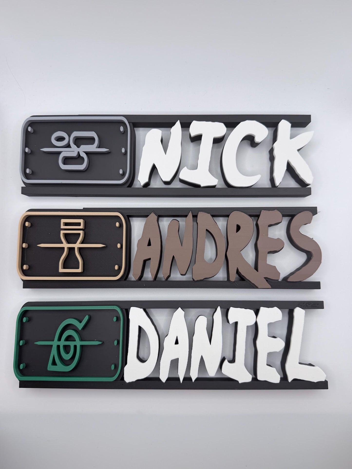 Custom One-of-a-Kind  Name Plate | Personalized Desk or Shelf Decor | Anime | Ninja | Custom Gift