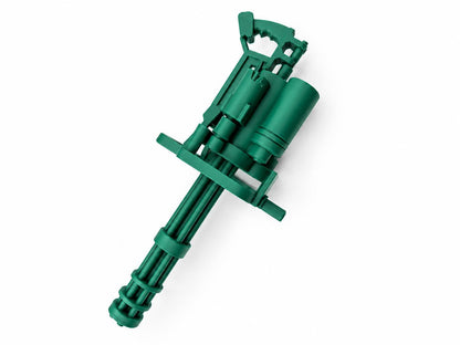 Mini Gatling Gun Model with Stand, 3D Printed Minigun Display, Military Desk Decor, Collector Gift, Miniature Weapon Replica