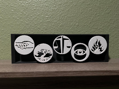 Symbolic Faction Decor | 3D Printed Bookshelf Display for Sci-Fi Fans