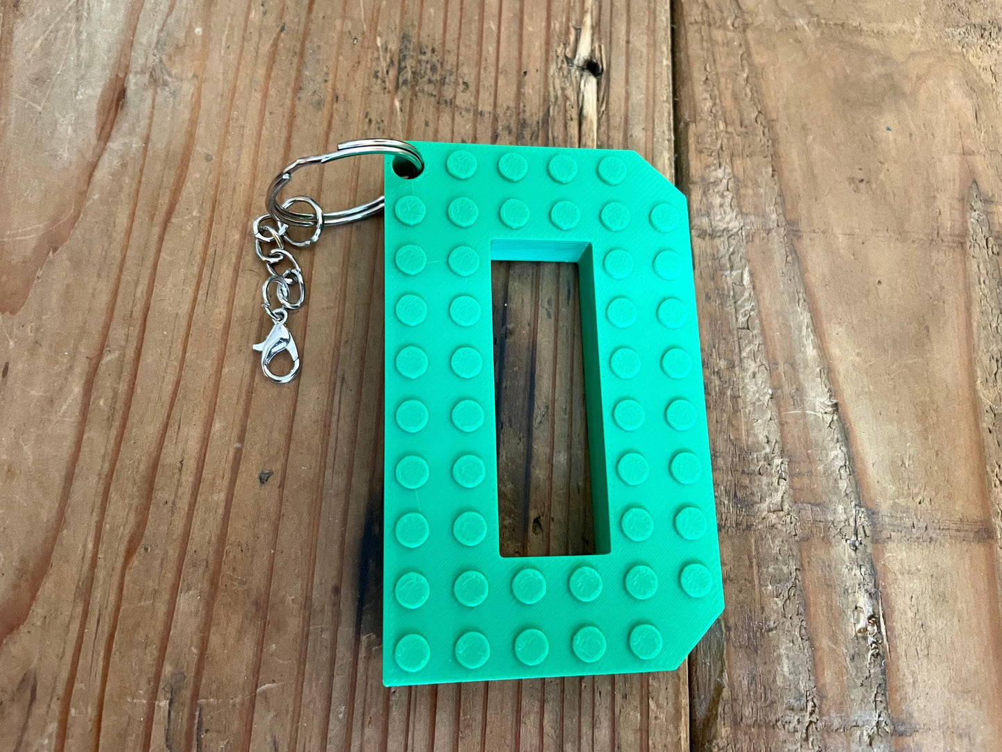 Personalized Building Block Letter Keychains | Back to School | Keychain for Kids | Medium Brick Letters