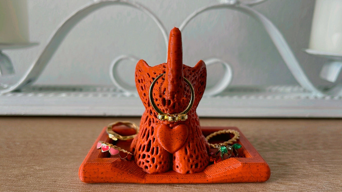 Elephant Ring Holder with Tray | Engagement Gift for Her