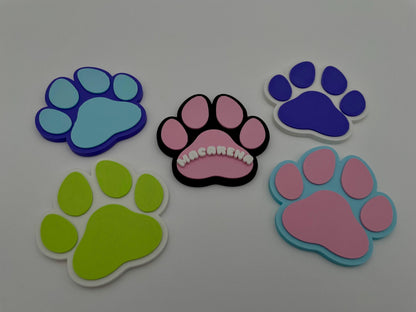 Personalized Pet Paw Magnet | Dog & Cat Name Sign