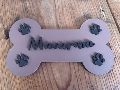 Personalized Dog Bone Name Sign | Puppy Room Decor