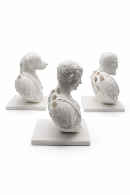 Roman Bust Pen Holder | Elegant Desk Organizer Gift for Him