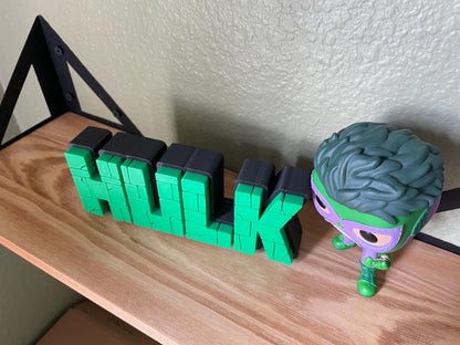 Strong Hero-Inspired 3D Sign | Powerful Wall & Desk Decor