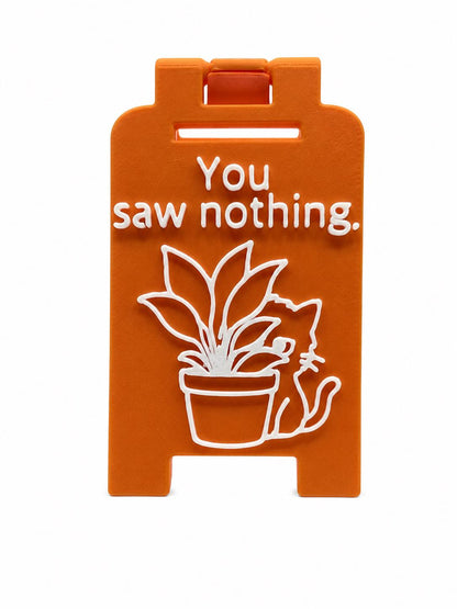 Funny Pet Warning Sign | Cat & Dog Desk Decor