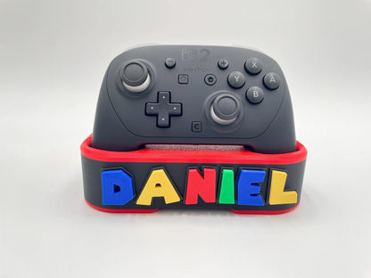 Personalized Switch 2 Pro Controller Stand | Custom Gamer Tag Display