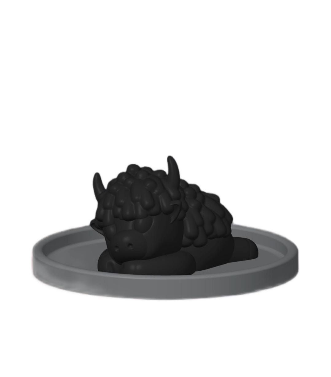 Cute Highland Cow Ring Holder | Kawaii Jewelry Dish Gift for Her