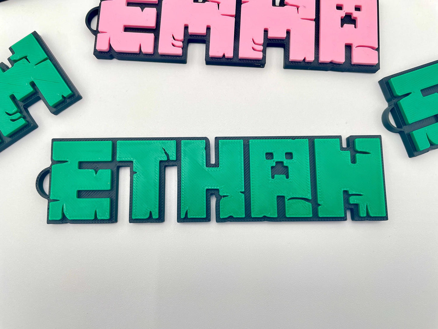 Gaming-Themed 3D Name Keychain | Custom Keyring for Backpacks & Consoles
