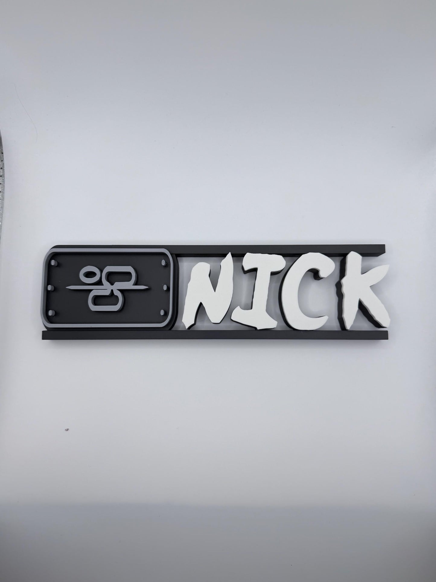 Custom One-of-a-Kind  Name Plate | Personalized Desk or Shelf Decor | Anime | Ninja | Custom Gift