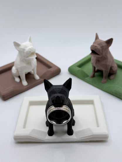 Personalized French Bulldog Ring Holder, Frenchie Gift