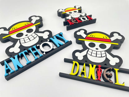 Custom Anime & Gaming Name Plate | Personalized Wall Decor