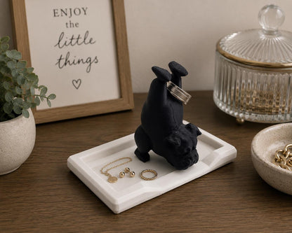 Personalized Bulldog Ring Holder | Funny Dog Jewelry Tray