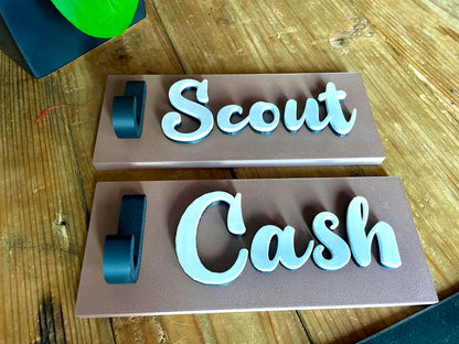 Personalized Dog Leash Holder | Entryway Wall Hook