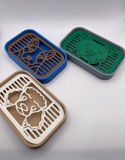 3D Printed Dog Soap Dish | Minimalist Bathroom Decor