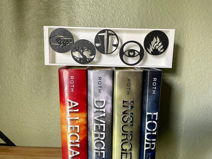 Symbolic Faction Decor | 3D Printed Bookshelf Display for Sci-Fi Fans