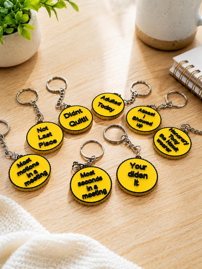 Funny Award Keychains Bulk Pack | Employee Appreciation Gifts